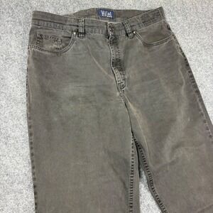 Hiltl John-I Mens 36x34 Charcoal Grey Straight Leg Five Pocket Pants Romania